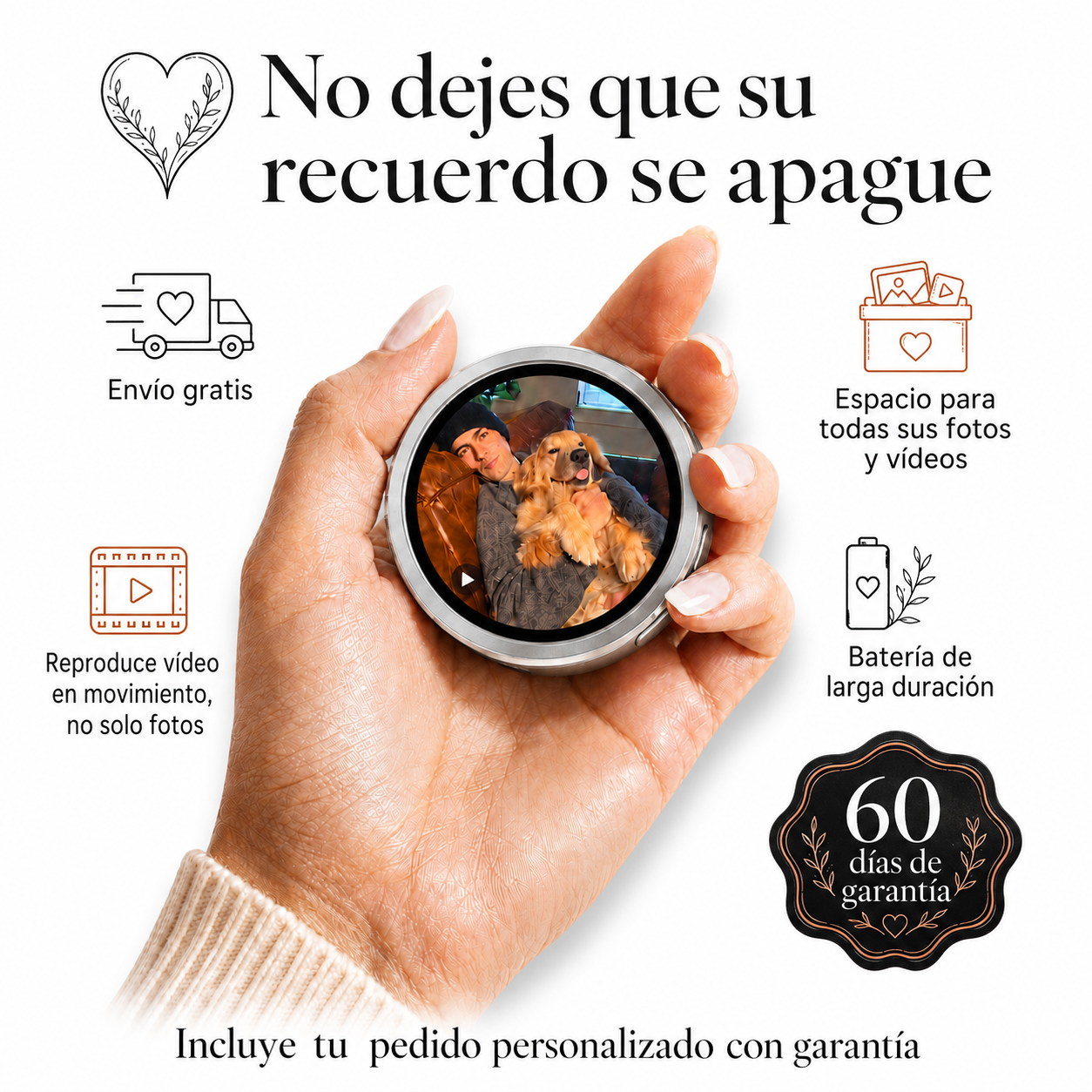 Marco de recuerdo vivo Mascotas